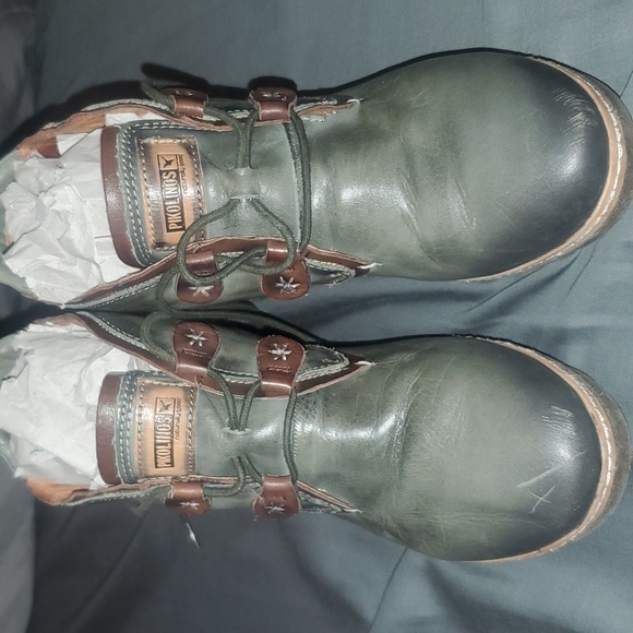 PIKOLINOS Shoes Pikolinos Leather Stacked Heel Boots Eu 39